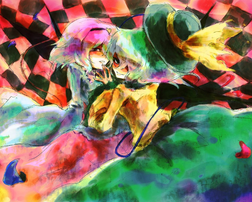komeiji koishi and komeiji satori (touhou) drawn by ast