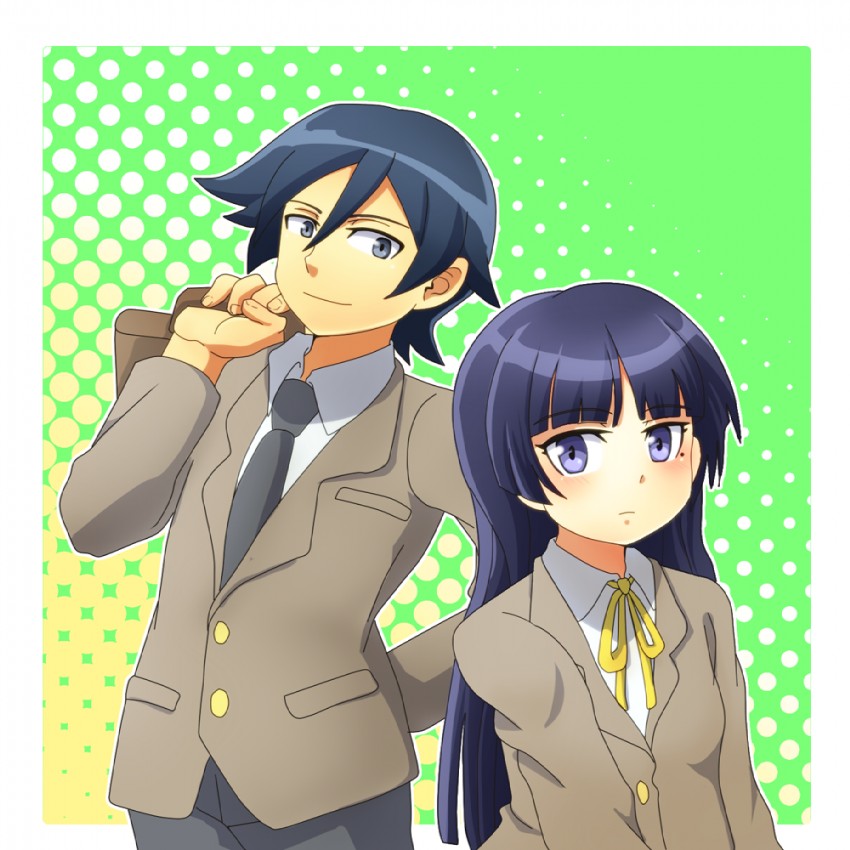 gokou ruri and kousaka kyousuke (ore no imouto ga konna ni kawaii wake ga nai) drawn by roouii