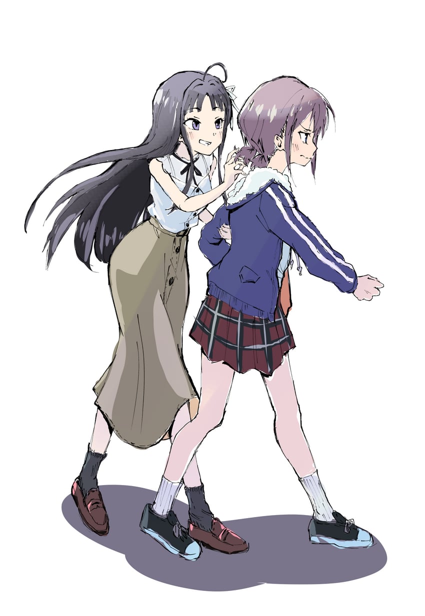 iseri nina and awa subaru (girls band cry) drawn by uninabe