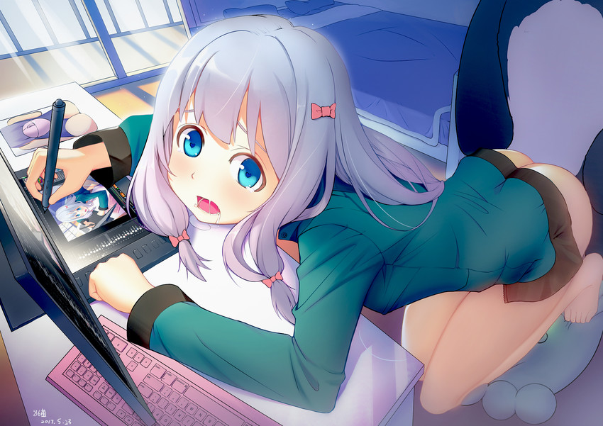 izumi sagiri (eromanga sensei) drawn by baliu and black_cola