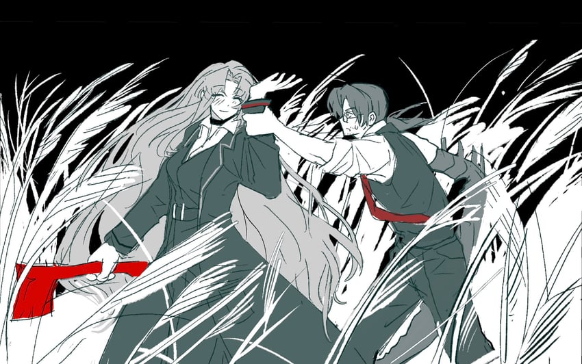 gregor and rodion (project moon and 1 more) drawn by ntcke