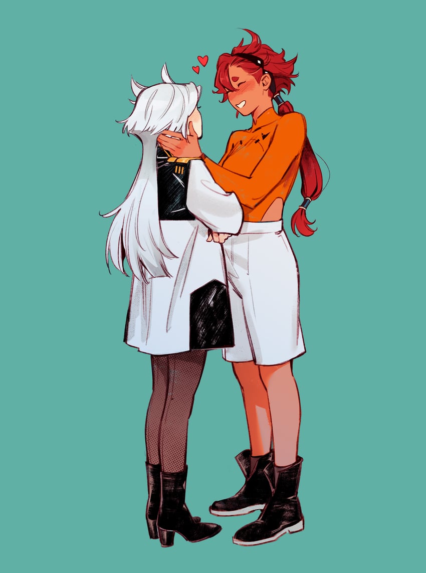 suletta mercury and miorine rembran (gundam and 1 more) drawn by lesly_oh