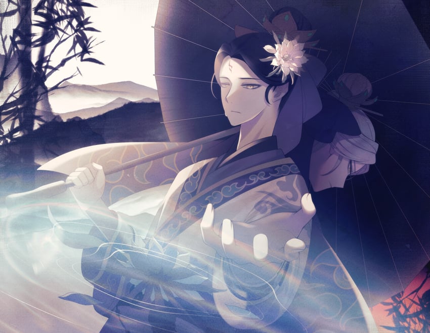 xie bian and fan wujiu (identity v) drawn by ponita