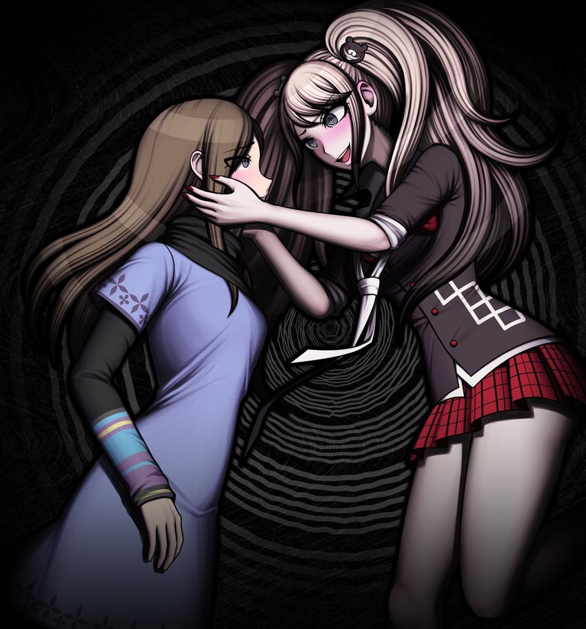 enoshima junko and kurashiki akane (danganronpa and 3 more) drawn by fulltimeangel13