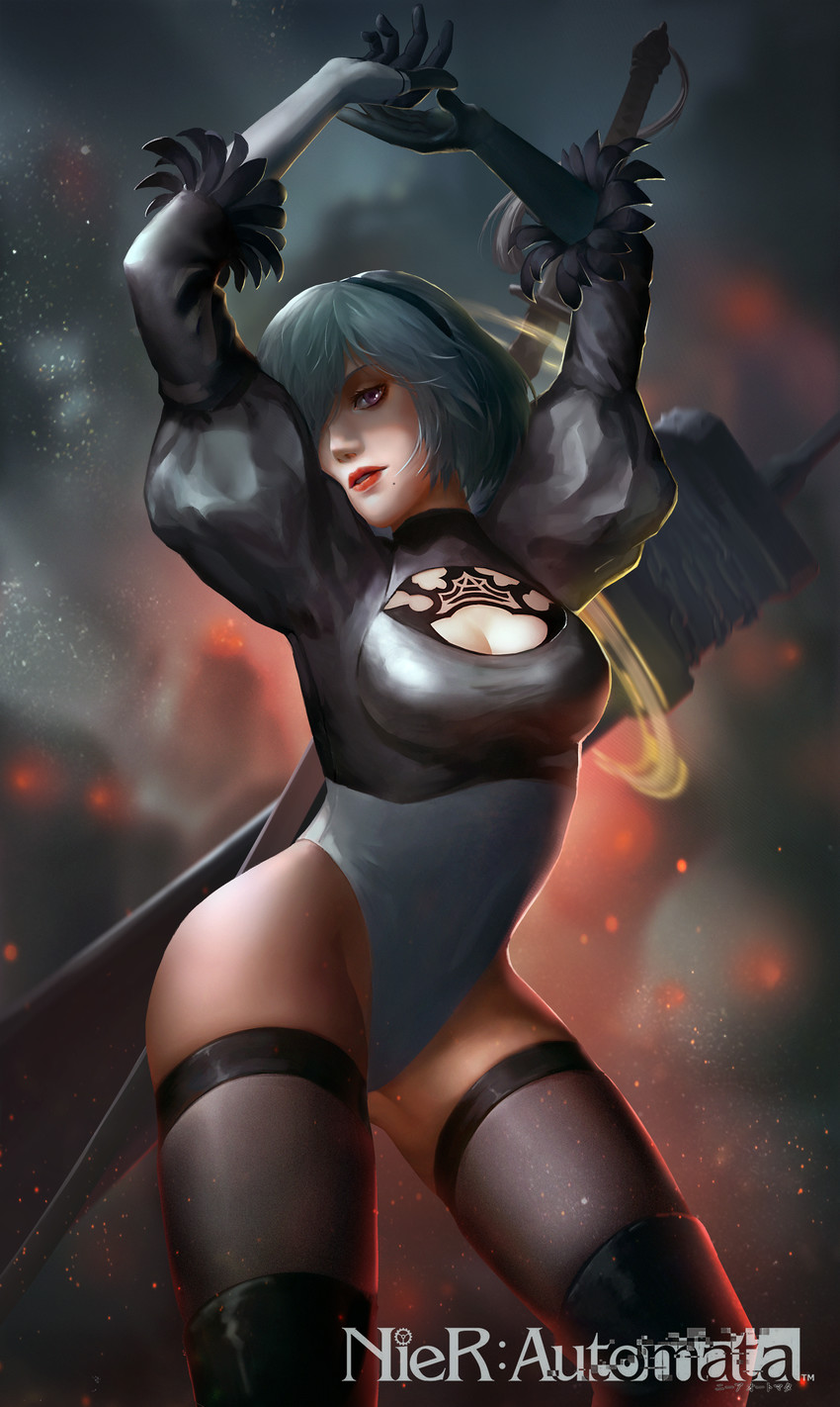 2b (nier and 1 more) drawn by soma_(pixiv_7288273)