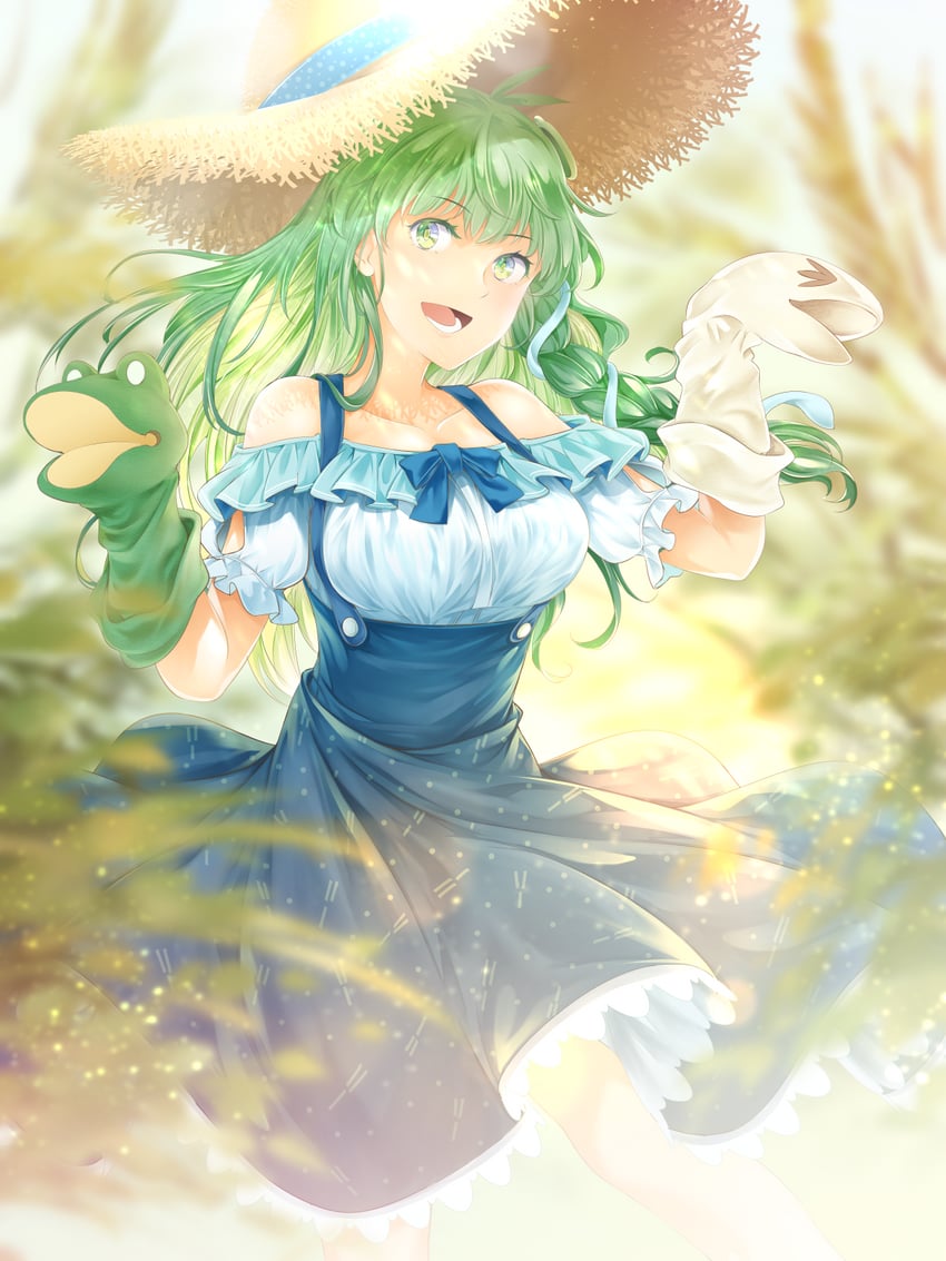 kochiya sanae (touhou) drawn by arkatopia