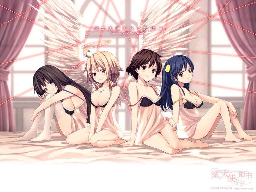 aine, wakamatsu minamo, nakizaki naruko, and hisaka yuri (boku ga tenshi ni natta wake) drawn by fujimaru_(bluebrand)