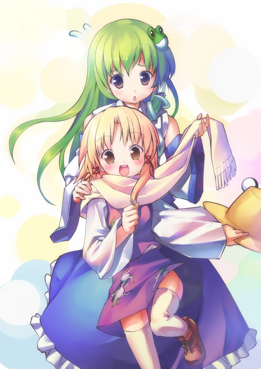 kochiya sanae and moriya suwako (touhou) drawn by takoyaki_(roast)