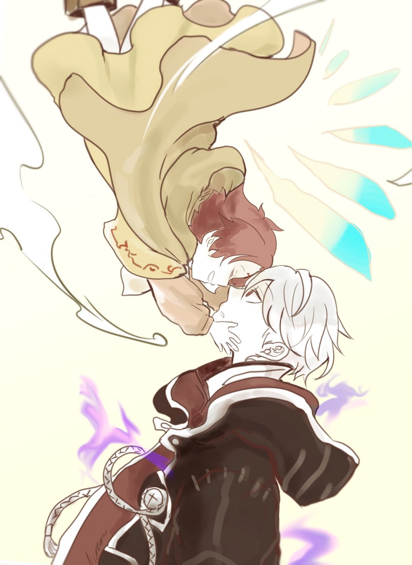 male robin and fae (fire emblem and 3 more) drawn by sasaki_(dkenpisss)