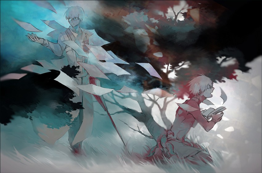 kaneki ken and arima kishou (tokyo ghoul and 1 more) drawn by koujima_shikasa