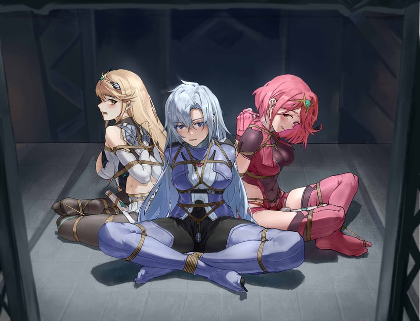 pyra, mythra, and a (xenoblade chronicles and 3 more) drawn by taiyi
