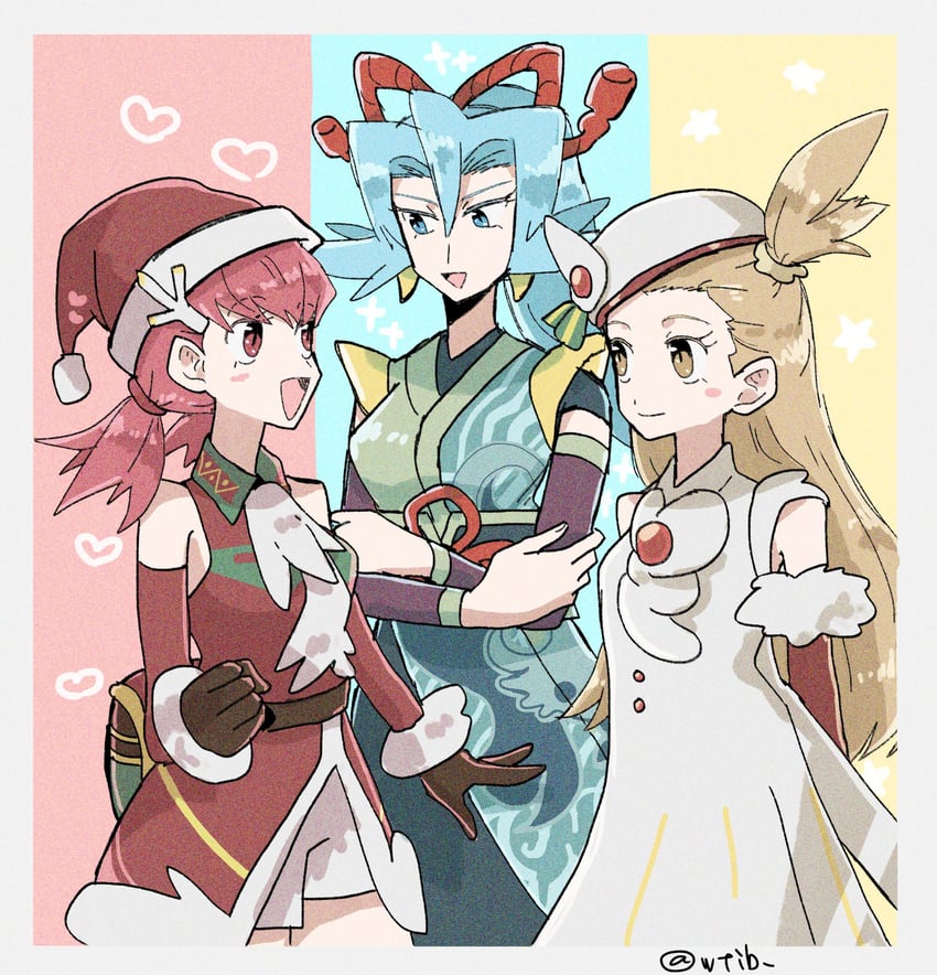 jasmine, whitney, and clair (pokemon and 1 more) drawn by shu_(witb_)