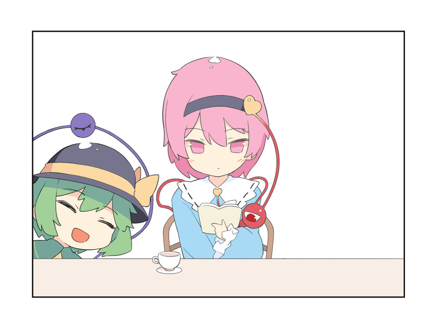 komeiji koishi and komeiji satori (touhou) drawn by saryuu_(iriomote)