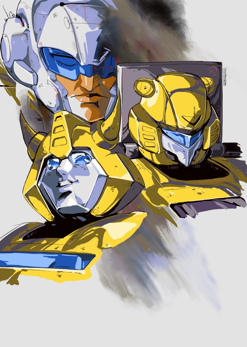 bumblebee and goldbug (transformers and 1 more) drawn by hinomars19