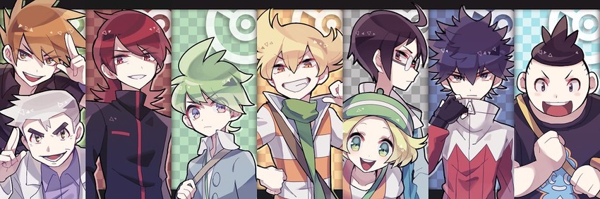 blue oak, silver, bianca, cheren, barry, and 4 more (pokemon and 7 more) drawn by noii