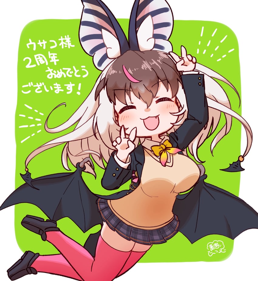 brown long-eared bat (kemono friends and 1 more) drawn by mugise_hitsuji