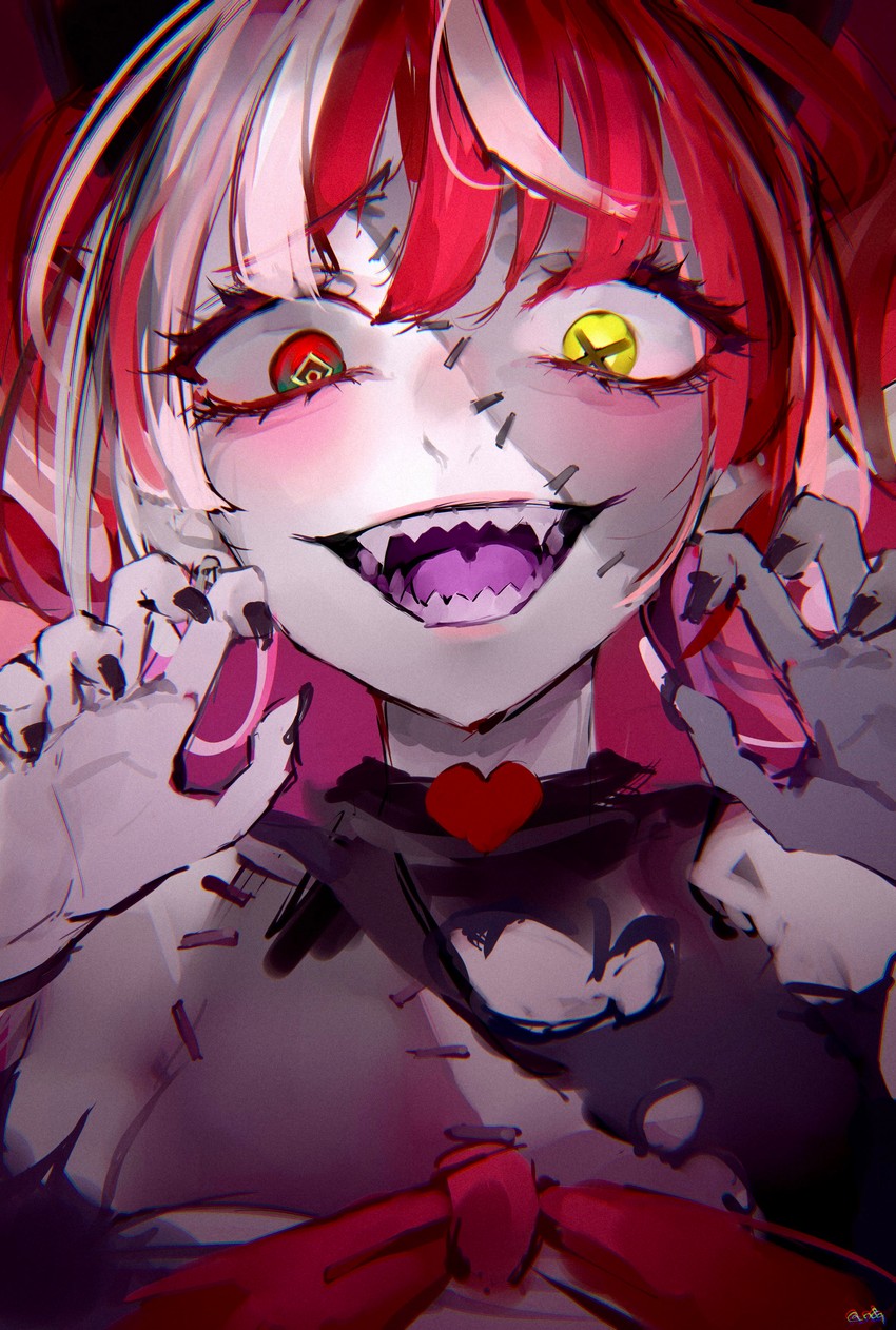 kureiji ollie (hololive and 1 more) drawn by mile_(off8mile)