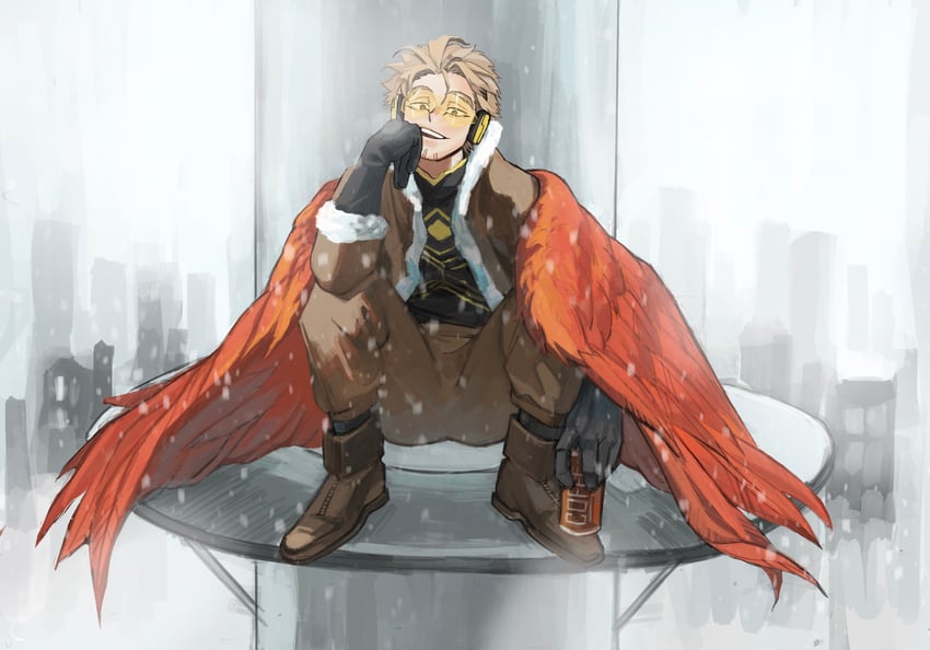 hawks (boku no hero academia) drawn by kogu_(nue_insideout)