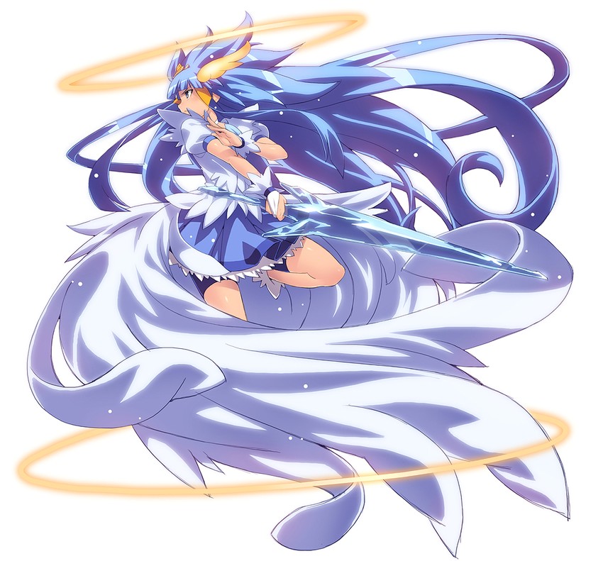 aoki reika and cure beauty (precure and 1 more) drawn by tasaka_shinnosuke