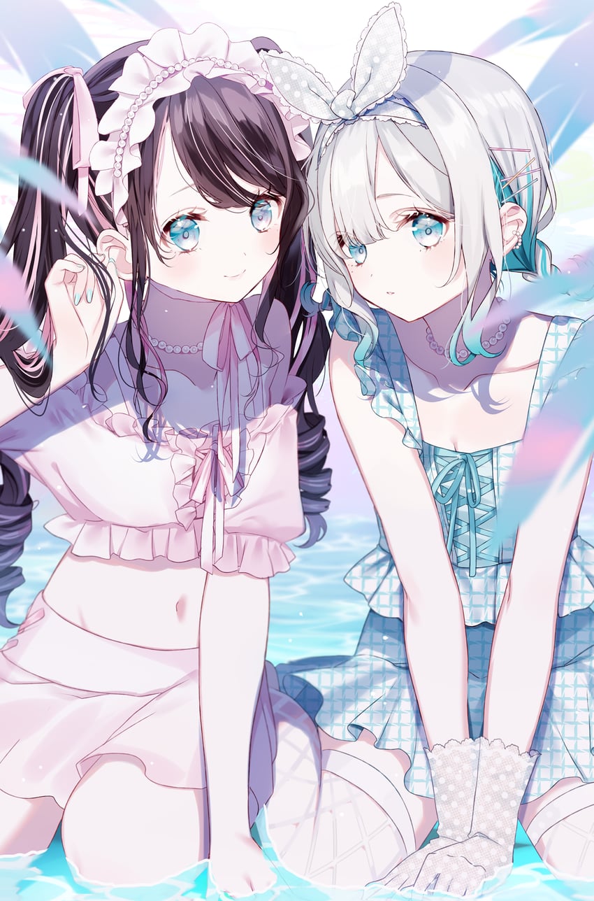 kaga sumire and kaga nazuna (vspo! and 1 more) drawn by misumi_(macaroni)