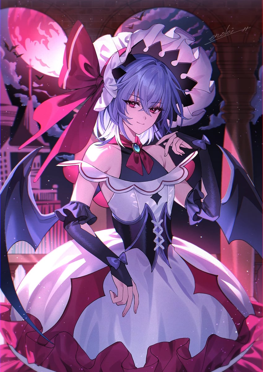remilia scarlet (touhou and 1 more) drawn by enoki_3106