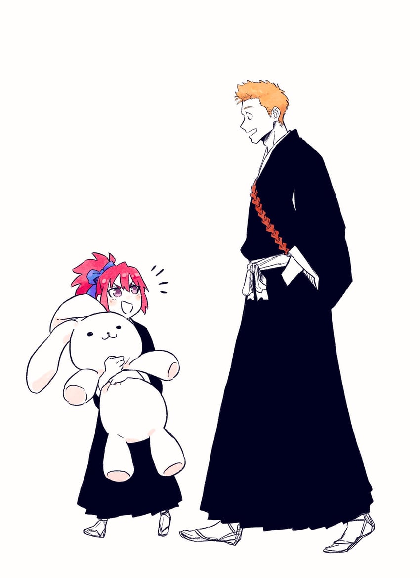 kurosaki ichigo and abarai ichika (bleach and 1 more) drawn by choko_egg