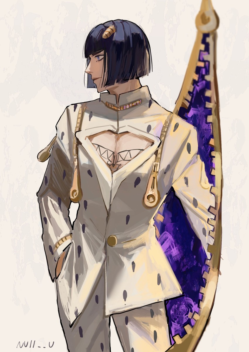 bruno bucciarati (jojo no kimyou na bouken and 1 more) drawn by null_(skev7724)