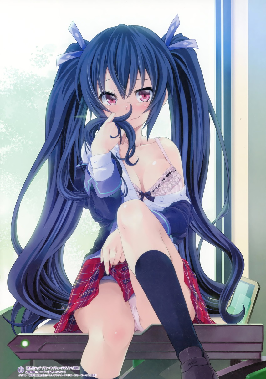 noire (neptune and 1 more) drawn by mikage_baku