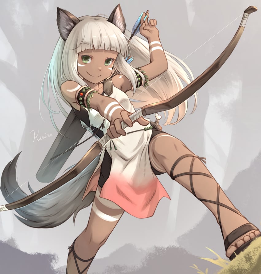 ochette (octopath traveler and 1 more) drawn by khell