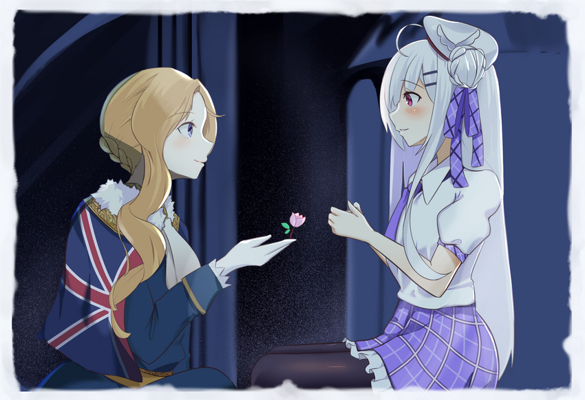 hood and cygnet (azur lane and 2 more) drawn by yomare