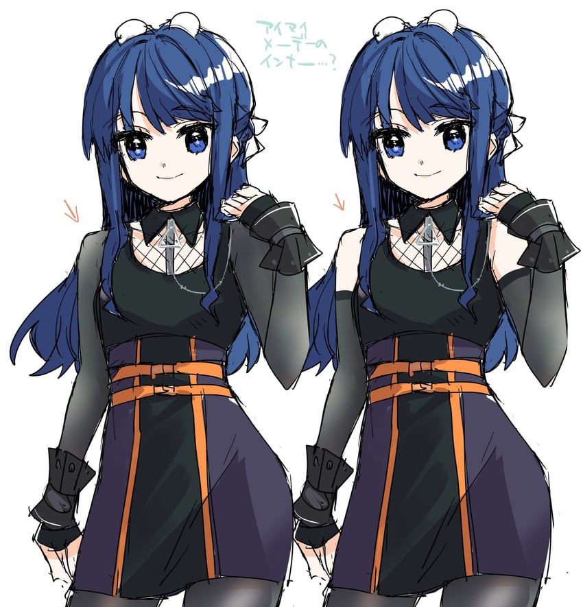 murano sayaka (love live! and 1 more) drawn by kanduki_kamibukuro