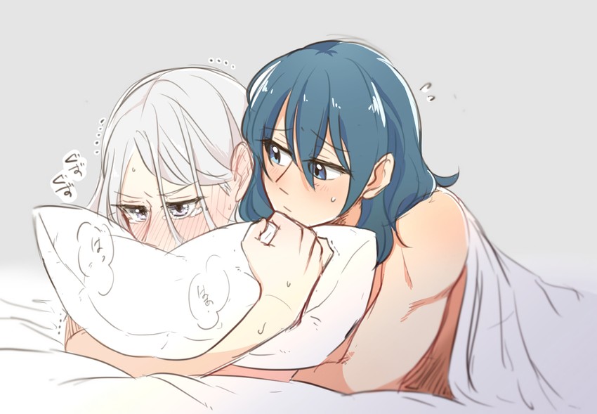 female byleth and edelgard von hresvelg (fire emblem and 1 more) drawn by riromomo