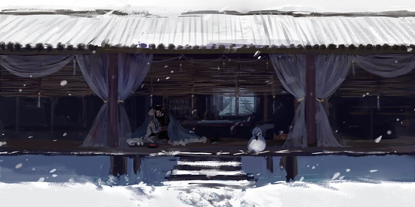 wei wuxian and lan wangji (modao zushi) drawn by xianduguaitan