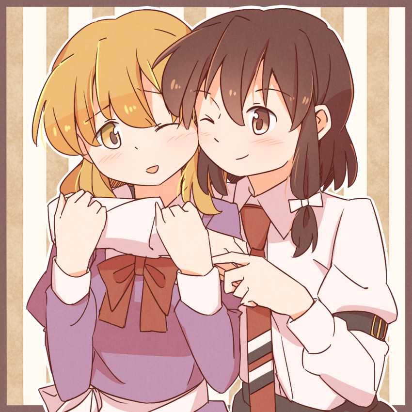 usami renko and maribel hearn (touhou) drawn by unagi_sango