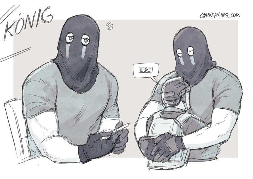 konig and horangi (call of duty and 1 more) drawn by dreaming_oor