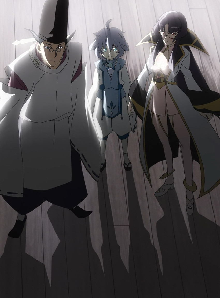 toutetsu, kaguya, and abe no seimei (momo kyun sword)
