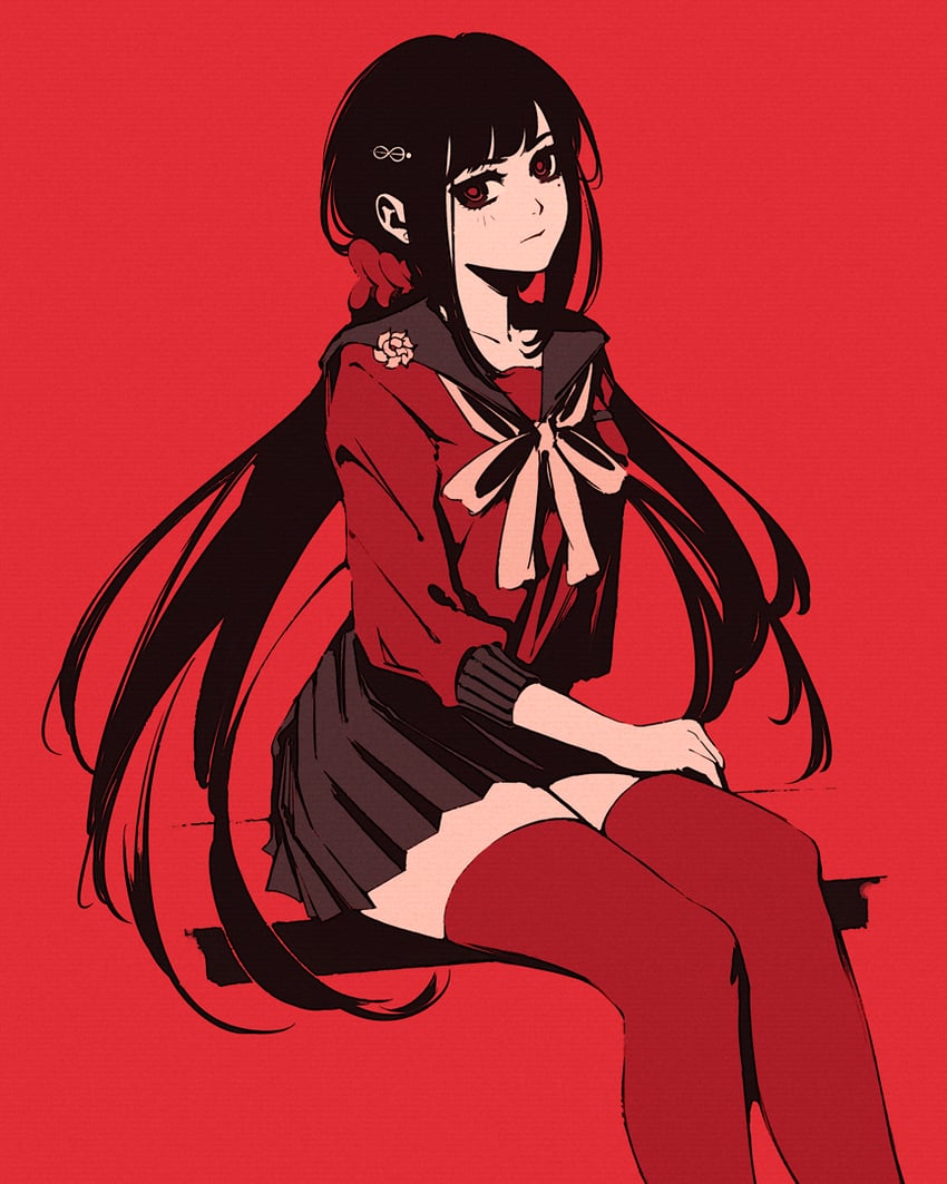 harukawa maki (danganronpa and 1 more) drawn by moshimoshibe