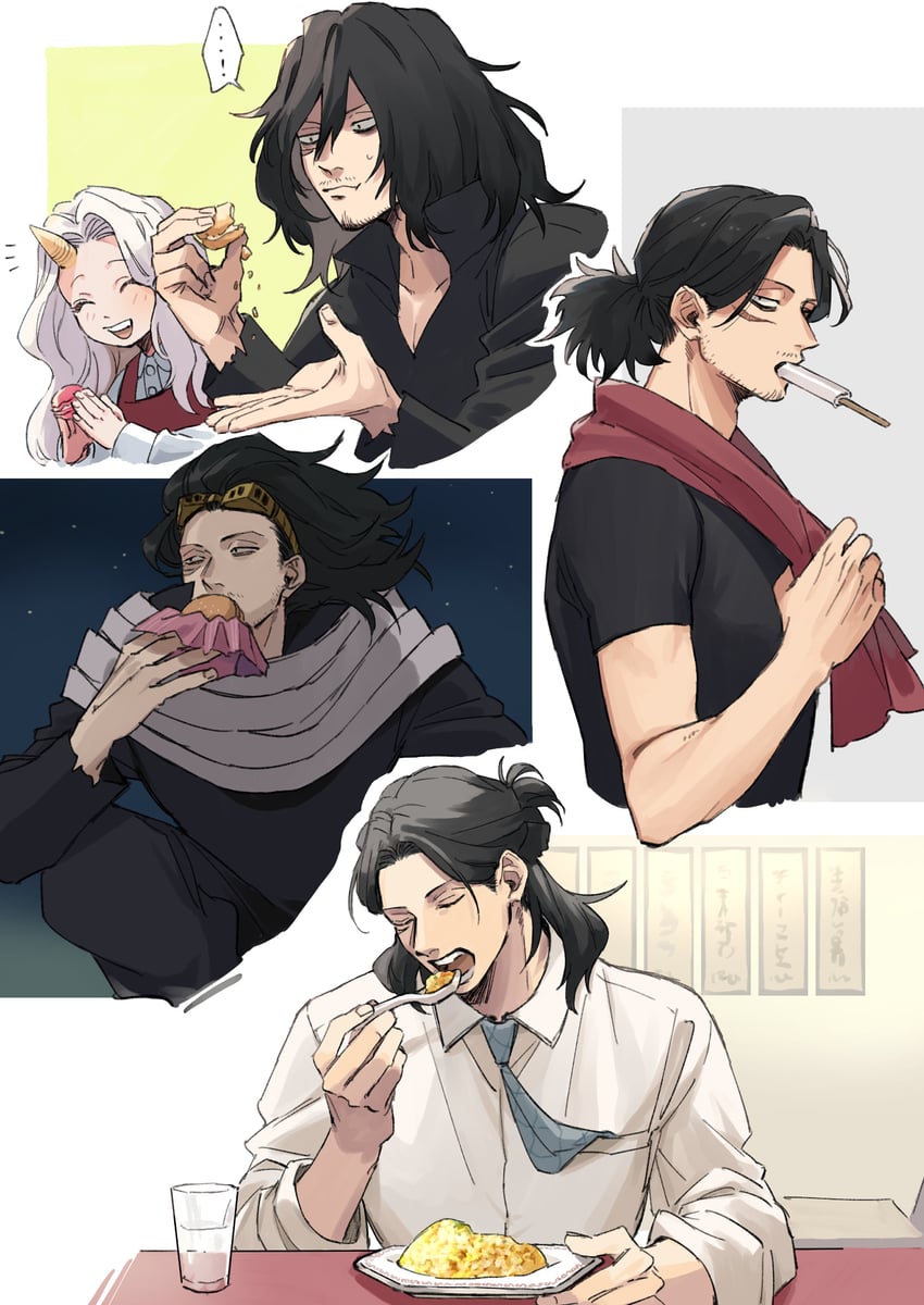 aizawa shota and eri (boku no hero academia) drawn by rnuyvm