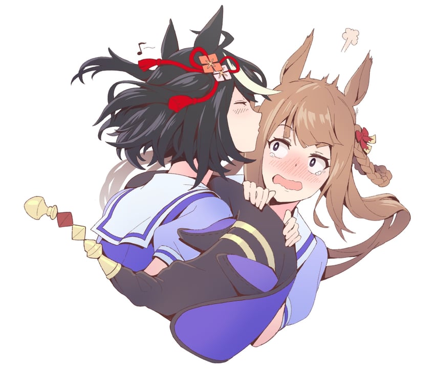 kitasan black and sweep tosho (umamusume) drawn by sinnra_art