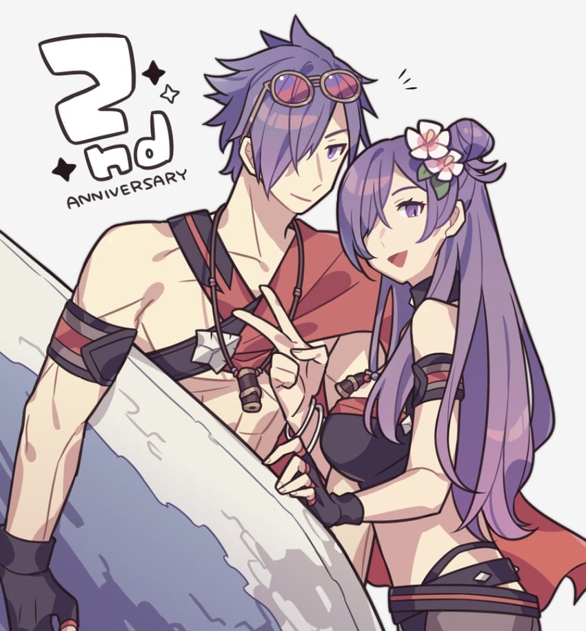 female shez and male shez (fire emblem and 3 more) drawn by haconeri