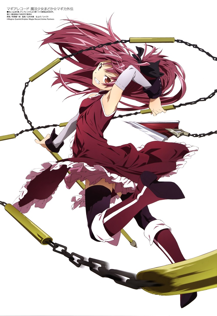 sakura kyoko (mahou shoujo madoka magica and 2 more) drawn by abe_gen'ichirou