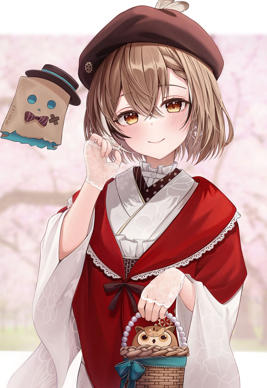 nanashi mumei, friend, and hootsie (hololive and 1 more) drawn by funii