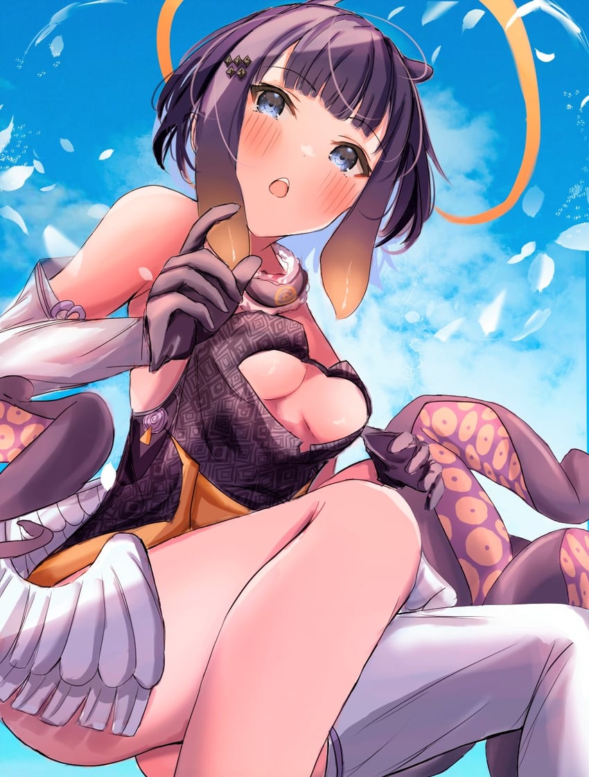 ninomae ina'nis (hololive and 1 more) drawn by yuzufu