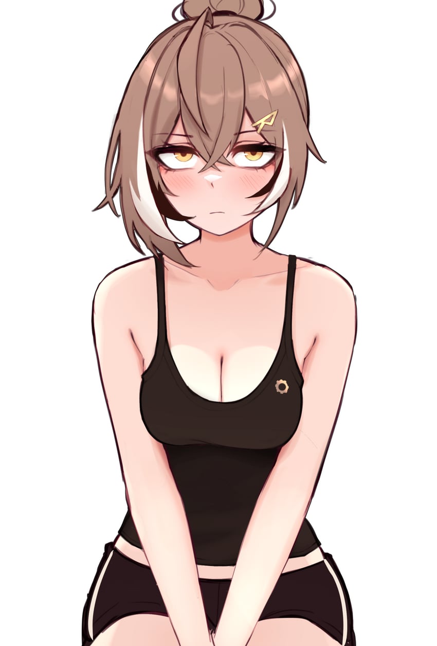 nanashi mumei (hololive and 1 more) drawn by m_r_b