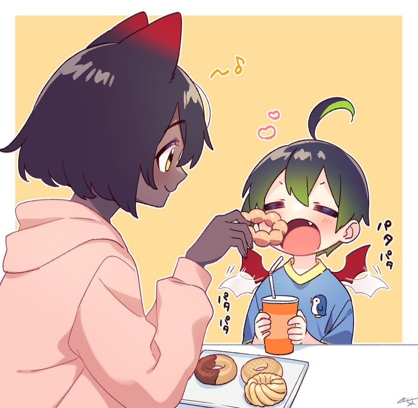 sakuraba chiyo and kagari tuepesyu (indie virtual youtuber) drawn by sakura_chiyo_(konachi000)