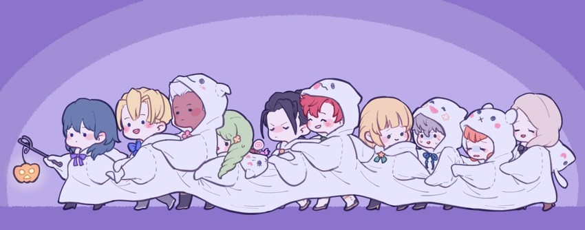 female byleth, dimitri alexandre blaiddyd, ingrid brandl galatea, sylvain jose gautier, mercedes von martritz, and 5 more (fire emblem and 1 more) drawn by d0o00o0b
