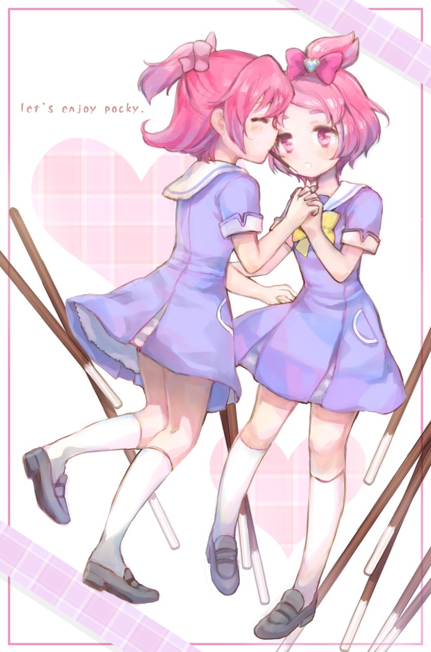 aida mana and sharuru (precure and 1 more) drawn by lacolon