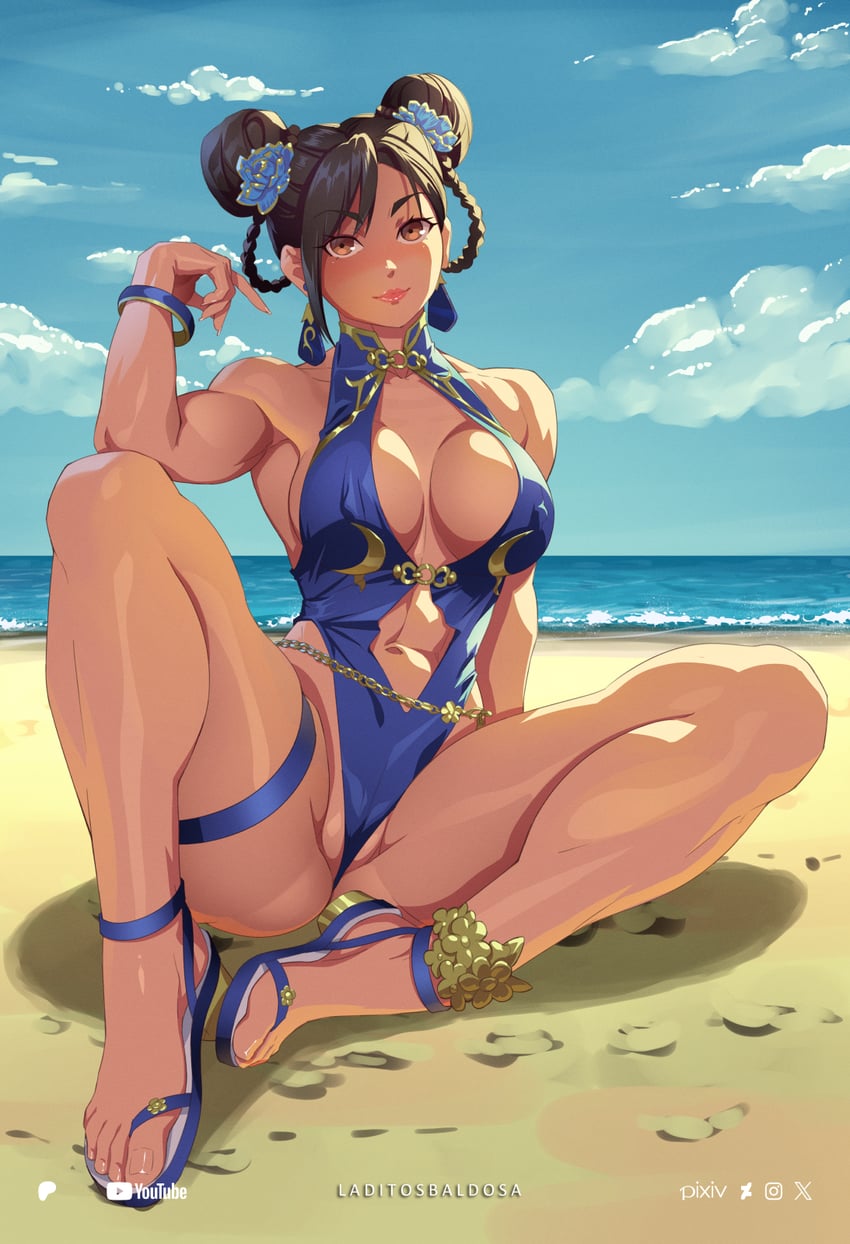chun-li (street fighter and 1 more) drawn by laditos_baldosa
