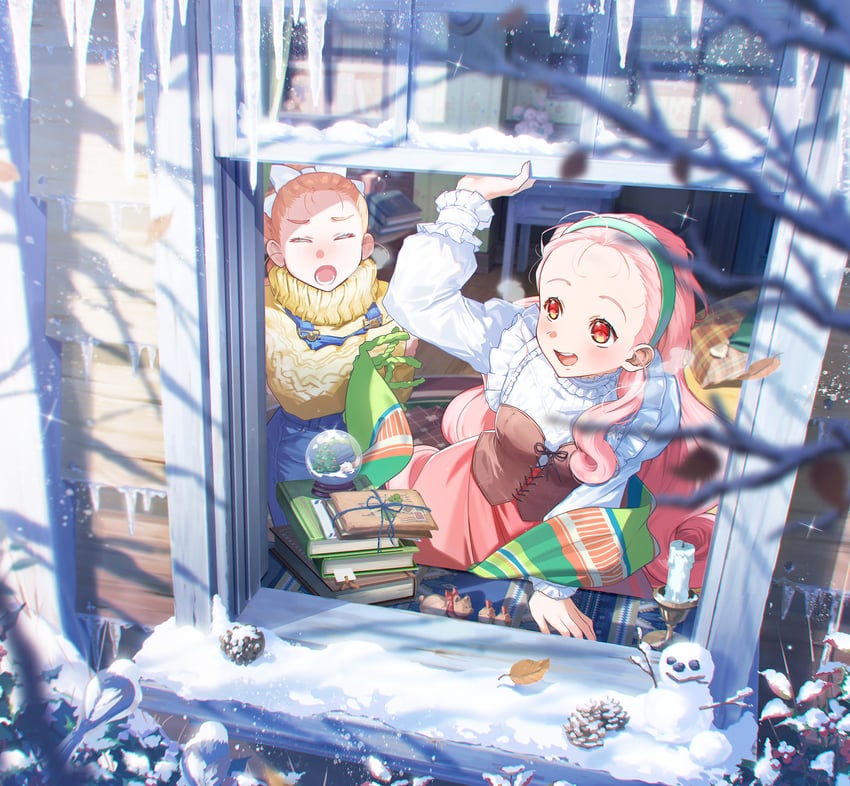 popuri and ran (bokujou monogatari and 1 more) drawn by nshi