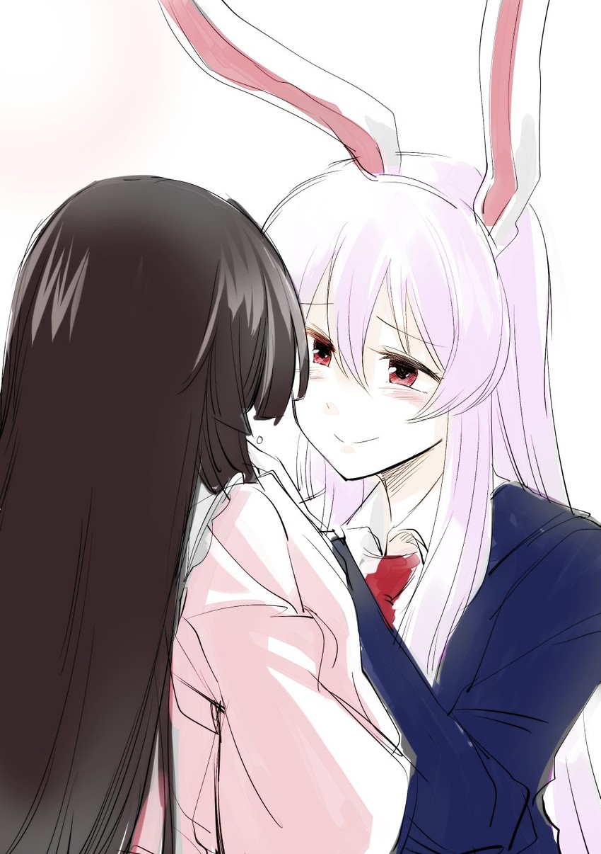 reisen udongein inaba and houraisan kaguya (touhou) drawn by mana_(tsurubeji)